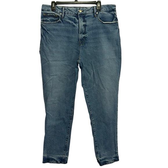 Good American Denim - Good American The Weekender Jeans Women’s 14/32 Indigo Stretch Denim